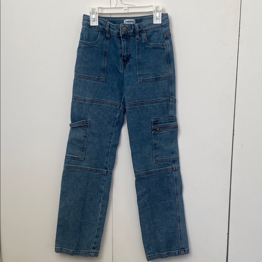 Kids Blue Straight Jeans (pair of 2)